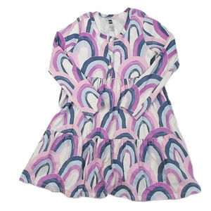 Tea Collection Girls Purple | Blue Dress size: 6 Years